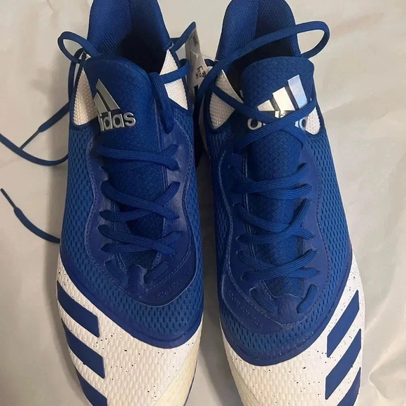 Adidas ICON V BOUNCE Baseball Cleats BLUE Men’s Size 13.5 - Picture 2 of 11